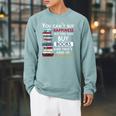 You Can't Buy Happiness But You Can Buy Books Raglan Sleeve Sweatshirt Cardinal