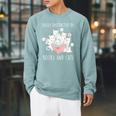 Cat & Book Lover Easily Distracted By Cats And Books For Men Women Kids Raglan Sleeve Sweatshirt Cardinal