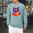 Cat Book Shirt Colorful Cat Reading Book Raglan Sleeve Sweatshirt Cardinal Cat Book Shirt Colorful Cat Reading Book Raglan Sleeve Sweatshirt Cardinal