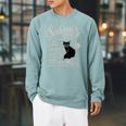 Cat Witch Salem Book Club Reading Halloween Book Lover Raglan Sleeve Sweatshirt Cardinal