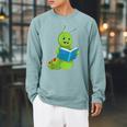 Caterpillar Book Raglan Sleeve Sweatshirt Cardinal