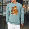 Cats Reading Books Christmas Tree Raglan Sleeve Sweatshirt Cardinal Cats Reading Books Christmas Tree Raglan Sleeve Sweatshirt Cardinal