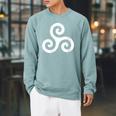 Celtic Knot Book Of Kells Occult Pagan Paganism Raglan Sleeve Sweatshirt Cardinal