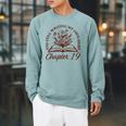 Chapter 19 Book Readers Flower Lovers 19th Birthday Girls Raglan Sleeve Sweatshirt Cardinal