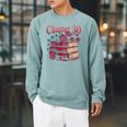Chapter 30 Gothic 30th Birthday Book Lover Dark Romance Raglan Sleeve Sweatshirt Cardinal