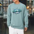Chelsea Comic Book Style Splash Raglan Sleeve Sweatshirt Cardinal