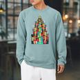 Christmas Book Tree Holiday Loves Reading Bookworm Raglan Sleeve Sweatshirt Cardinal Christmas Book Tree Holiday Loves Reading Bookworm Raglan Sleeve Sweatshirt Cardinal