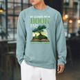 I Closed My Book To Be Here So This Better Be Good _ _- Raglan Sleeve Sweatshirt Cardinal