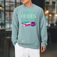 I Closed My Books To Be Here So This Better Be Good Fun Cute Raglan Sleeve Sweatshirt Cardinal