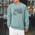 Coffee And Books Lover Bookworm Reading Library Fan Raglan Sleeve Sweatshirt Cardinal