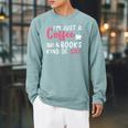 Coffee Lover Saying For Women Book Reading Club Librarian Raglan Sleeve Sweatshirt Cardinal