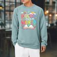 Color Our World Book Reading Program 2026 Summer Reading Raglan Sleeve Sweatshirt Cardinal