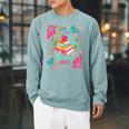 Color Our World Summer Reading 2025 Boho Wildflower Book Raglan Sleeve Sweatshirt Cardinal Color Our World Summer Reading 2025 Boho Wildflower Book Raglan Sleeve Sweatshirt Cardinal
