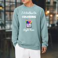 Coloring For Adults s I Love Coloring Books Relaxing Raglan Sleeve Sweatshirt Cardinal