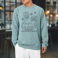 Coloring Book Style Blank Merry Christmas Tree Reindeer Raglan Sleeve Sweatshirt Cardinal