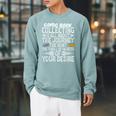 Comics Collector Supplies Comics Lover Comic Book Collecting Raglan Sleeve Sweatshirt Cardinal