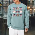 Coquette Bow Book US Flag 4th Of July Librarian Bookworm Raglan Sleeve Sweatshirt Cardinal Coquette Bow Book US Flag 4th Of July Librarian Bookworm Raglan Sleeve Sweatshirt Cardinal