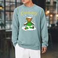 Corduroy Teddy Bear In The Snow Christmas Children's Book Raglan Sleeve Sweatshirt Cardinal Corduroy Teddy Bear In The Snow Christmas Children's Book Raglan Sleeve Sweatshirt Cardinal