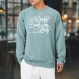 Crazy Book Lady Bookworm Reader Cataloger School Librarian Raglan Sleeve Sweatshirt Cardinal
