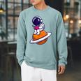 Cute Astronaut Read A Book Raglan Sleeve Sweatshirt Cardinal Cute Astronaut Read A Book Raglan Sleeve Sweatshirt Cardinal