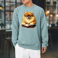 Cute Dog Pomeranian Reading Book Premium Tri-Blend Raglan Sleeve Sweatshirt Cardinal Cute Dog Pomeranian Reading Book Premium Tri-Blend Raglan Sleeve Sweatshirt Cardinal