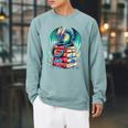 Cute Dragon Books Flower Bookworm Book Lover Raglan Sleeve Sweatshirt Cardinal Cute Dragon Books Flower Bookworm Book Lover Raglan Sleeve Sweatshirt Cardinal