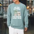 Cute Fantasy Book Reader Apparel Cat Dragon Bookish Magic Raglan Sleeve Sweatshirt Cardinal Cute Fantasy Book Reader Apparel Cat Dragon Bookish Magic Raglan Sleeve Sweatshirt Cardinal