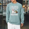 Cute Glasses Read Books & Pet My Maltese Lover Raglan Sleeve Sweatshirt Cardinal Cute Glasses Read Books & Pet My Maltese Lover Raglan Sleeve Sweatshirt Cardinal