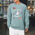 Cute Just One More Chapter Silly Goose Book Club Raglan Sleeve Sweatshirt Cardinal Cute Just One More Chapter Silly Goose Book Club Raglan Sleeve Sweatshirt Cardinal
