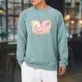Cute Kawaii Axolotl Book Tea Lover Women Reading Cozy Art Raglan Sleeve Sweatshirt Cardinal Cute Kawaii Axolotl Book Tea Lover Women Reading Cozy Art Raglan Sleeve Sweatshirt Cardinal