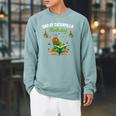 Dad Of Caterpillar Birthday Reading Books Lovers Raglan Sleeve Sweatshirt Cardinal