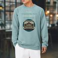 Dangerously Close For Mystery Novel Book Author Raglan Sleeve Sweatshirt Cardinal
