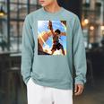 David And Goliath Bible Book Samuel King David Anime Manga Raglan Sleeve Sweatshirt Cardinal David And Goliath Bible Book Samuel King David Anime Manga Raglan Sleeve Sweatshirt Cardinal