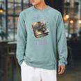 Death By TBR So Many Books Bookish Bookworm Raglan Sleeve Sweatshirt Cardinal