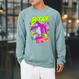 Disney The Jungle Book Baloo Jungle Boogie Poster Raglan Sleeve Sweatshirt Cardinal