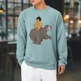 Disney The Jungle Book Mowgli And Baloo Chillin Raglan Sleeve Sweatshirt Cardinal Disney The Jungle Book Mowgli And Baloo Chillin Raglan Sleeve Sweatshirt Cardinal