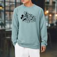 Disney Mickey And Friends Coloring Book Raglan Sleeve Sweatshirt Cardinal