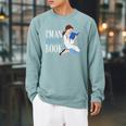 Disney Princess Belle I'm An Open Book Raglan Sleeve Sweatshirt Cardinal