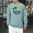 Disney’s The Jungle Book Bear Necessities 55th Anniversary Raglan Sleeve Sweatshirt Cardinal