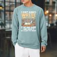 I Don't Always Write Sometimes I Eat And Sleep Book Author Raglan Sleeve Sweatshirt Cardinal