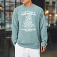 I Don't Have A Book Problem Reading Bookworm Raglan Sleeve Sweatshirt Cardinal