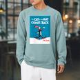 Dr Seuss The Cat In The Hat Comes Back Book Cover Raglan Sleeve Sweatshirt Cardinal