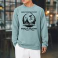 Easily Distracted By Books & Dragons Librarian Book Lover Raglan Sleeve Sweatshirt Cardinal