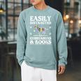 Easily Distracted By Chihuahuas & Books Raglan Sleeve Sweatshirt Cardinal Easily Distracted By Chihuahuas & Books Raglan Sleeve Sweatshirt Cardinal