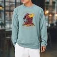 Easily Distracted By Dragons And Books Fire Dragon Raglan Sleeve Sweatshirt Cardinal