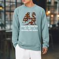 Easily Distracted By Dragons And Books Mythical Bookworm Raglan Sleeve Sweatshirt Cardinal