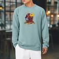 Easily Distracted By Dragons And Books Nerd Red Dragon Raglan Sleeve Sweatshirt Cardinal