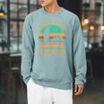 Easily Distracted By Penguins & Books Retro Raglan Sleeve Sweatshirt Cardinal