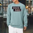 EitherOr Bookstore Raglan Sleeve Sweatshirt Cardinal