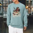 Enemies To Lovers Book Reader Roses Bookish Booktok Retro Raglan Sleeve Sweatshirt Cardinal